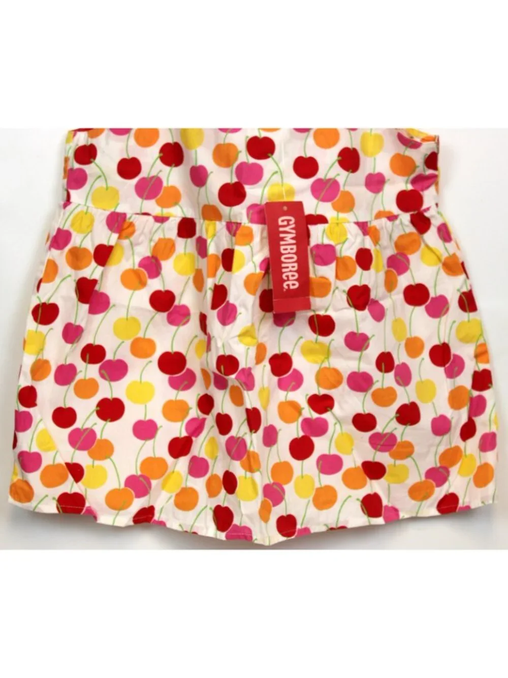 2008 Gymboree Cherry Baby Doll Shirt sz 8 Print Tank Top Ruffle Straps Summer